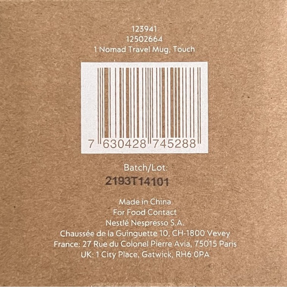 NEW Nespresso Nomad Touch Travel Mug Stainless Steel in Box 11 oz Discontinued - Picture 9 of 10